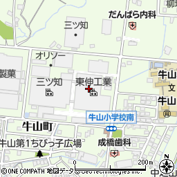 愛知県春日井市牛山町1203周辺の地図
