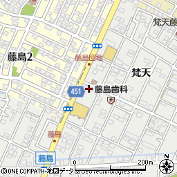 愛知県小牧市藤島町梵天31周辺の地図