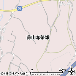 岡山県真庭市蒜山本茅部周辺の地図