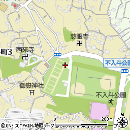 神奈川県横須賀市不入斗町周辺の地図