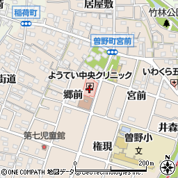 愛知県岩倉市曽野町郷前5周辺の地図