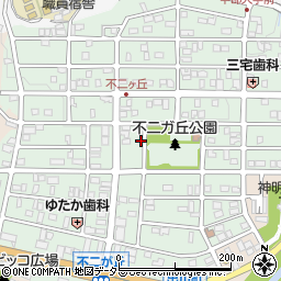 愛知県春日井市不二ガ丘周辺の地図