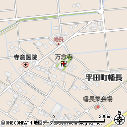 万念寺周辺の地図