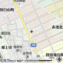 愛知県稲沢市陸田高畑町90周辺の地図