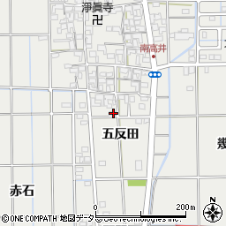 愛知県一宮市大和町南高井五反田46周辺の地図