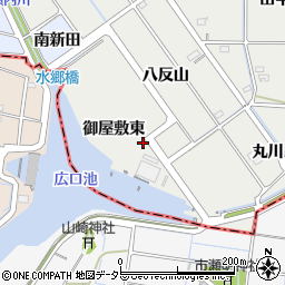 愛知県一宮市明地御屋敷東22周辺の地図