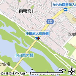 小田原大橋東詰周辺の地図