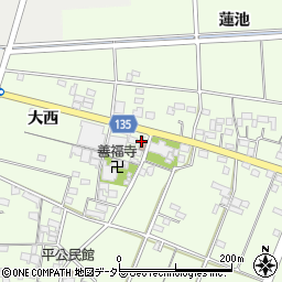 愛知県一宮市玉野西瀬古1401周辺の地図