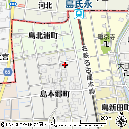 愛知県稲沢市島本郷町97周辺の地図