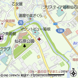 ミリオンロイヤル箱根仙石原周辺の地図