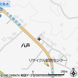 千葉県夷隅郡大多喜町八声631周辺の地図
