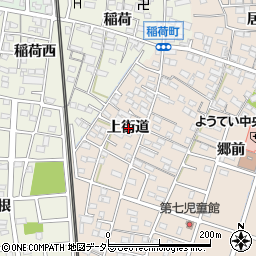 愛知県岩倉市曽野町上街道周辺の地図