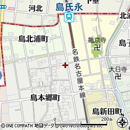 愛知県稲沢市島本郷町103周辺の地図