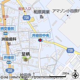 井細田中央周辺の地図