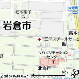 愛知県岩倉市川井町鉄砲周辺の地図
