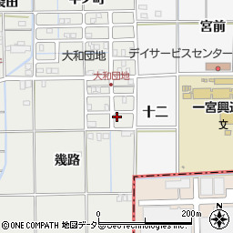 愛知県一宮市大和町南高井幾路108周辺の地図