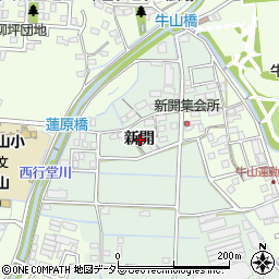 愛知県春日井市新開町新開周辺の地図