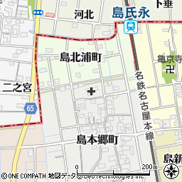 愛知県稲沢市島本郷町45周辺の地図