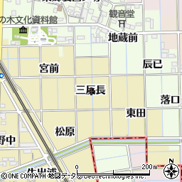 愛知県一宮市萩原町築込三反長周辺の地図