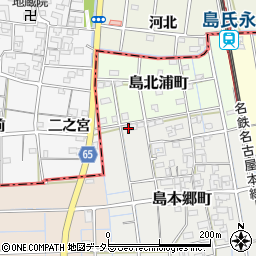 愛知県稲沢市島本郷町31周辺の地図