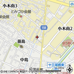 愛知県小牧市小木南3丁目523周辺の地図