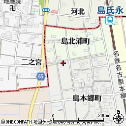 愛知県稲沢市島本郷町32周辺の地図