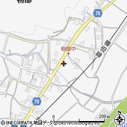 兵庫県朝来市物部1163周辺の地図