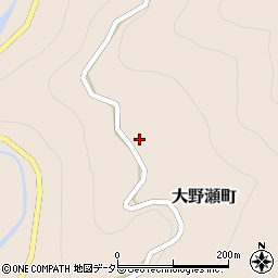 愛知県豊田市大野瀬町上貝戸周辺の地図