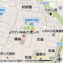 曽野町公会堂周辺の地図
