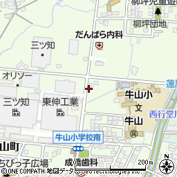 愛知県春日井市牛山町1253周辺の地図