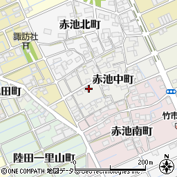愛知県稲沢市赤池中町周辺の地図