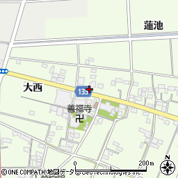 愛知県一宮市玉野西瀬古周辺の地図