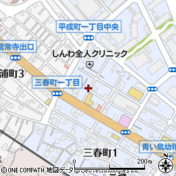 リパーク横須賀三春町１丁目第３駐車場周辺の地図