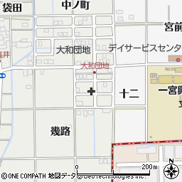 愛知県一宮市大和町南高井幾路周辺の地図