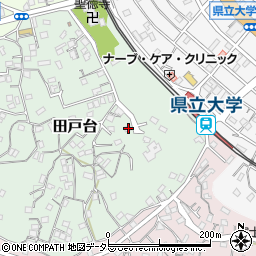 神奈川県横須賀市田戸台7周辺の地図