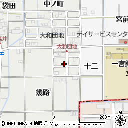 愛知県一宮市大和町南高井（幾路）周辺の地図