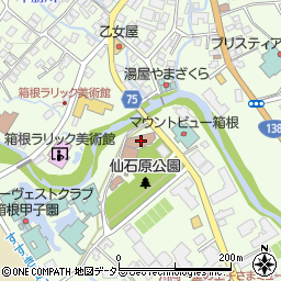 仙石原文化センター周辺の地図