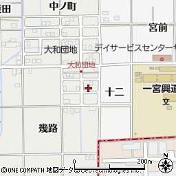 愛知県一宮市大和町南高井幾路107周辺の地図