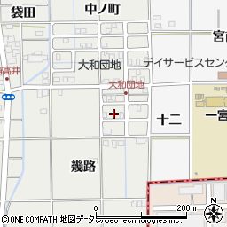 愛知県一宮市大和町南高井幾路64周辺の地図