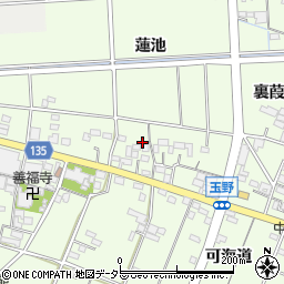 愛知県一宮市玉野西瀬古1417周辺の地図