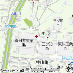 愛知県春日井市牛山町753周辺の地図