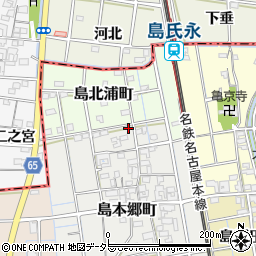 愛知県稲沢市島本郷町50周辺の地図