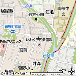 愛知県岩倉市曽野町東野周辺の地図