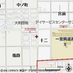 愛知県一宮市大和町南高井幾路103周辺の地図