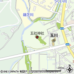 五社神社周辺の地図