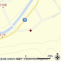 京都府南丹市美山町下平屋（大津クシ）周辺の地図