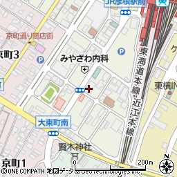 京都銀行彦根支店 ＡＴＭ周辺の地図