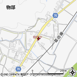 兵庫県朝来市物部1088周辺の地図