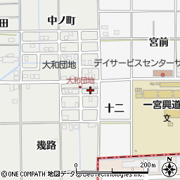愛知県一宮市大和町南高井幾路96周辺の地図