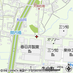 愛知県春日井市牛山町656-2周辺の地図
